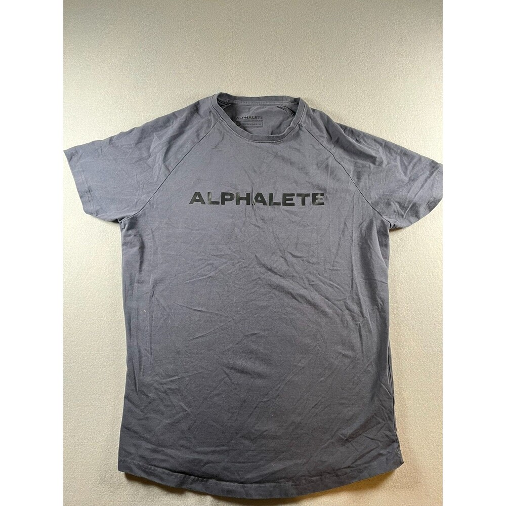 M Grey  Alphalete gym shirt short sleeve